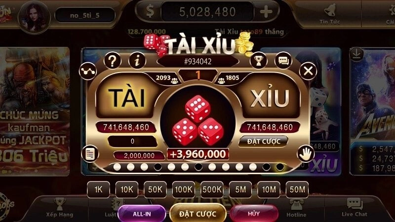 chơi tài xỉu online kiếm tiền 